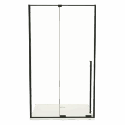 Luca Varess Stilus Douche Schuifdeur 120 X 200 Cm Helder Glas Mat Zwart Profiel