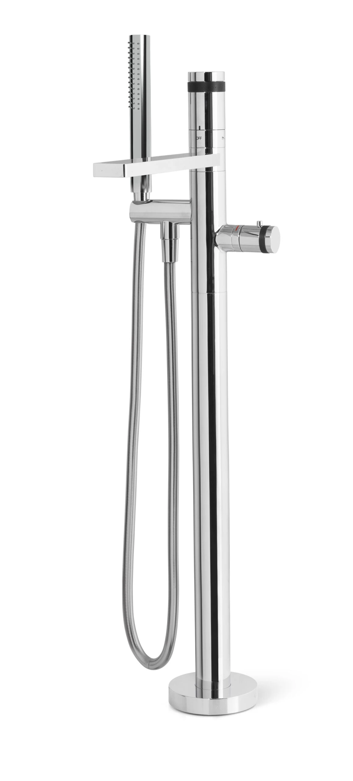 Blaufoss Sonic Vrijstaande Badkraan Thermostatisch Chroom 1 Blaufoss Sonic Vrijstaande Badkraan Thermostatisch Chroom