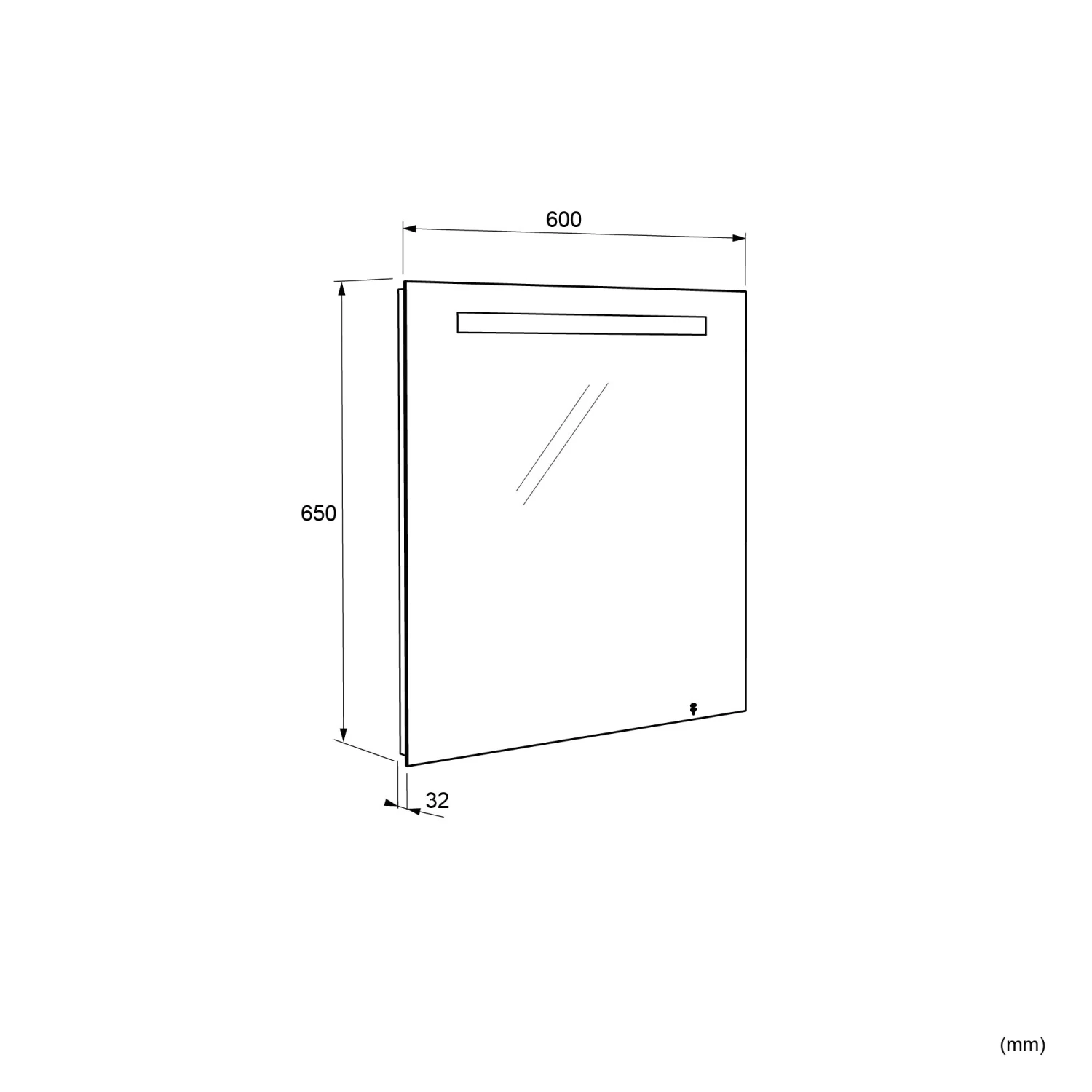 Storke Lucio Rechthoekig Badkamerspiegel 60 X 65 Cm Met Spiegelverlichting 5 Storke Lucio Rechthoekig Badkamerspiegel 60 X 65 Cm Met Spiegelverlichting - Afbeelding 5