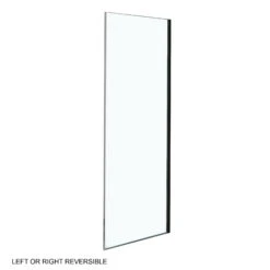 Luca Varess Morano Douchehoek Met Draaideur En 2 Vaste Zijwanden 100 X 90 Cm Helder Glas Mat Zwart Profiel - Zijpaneel