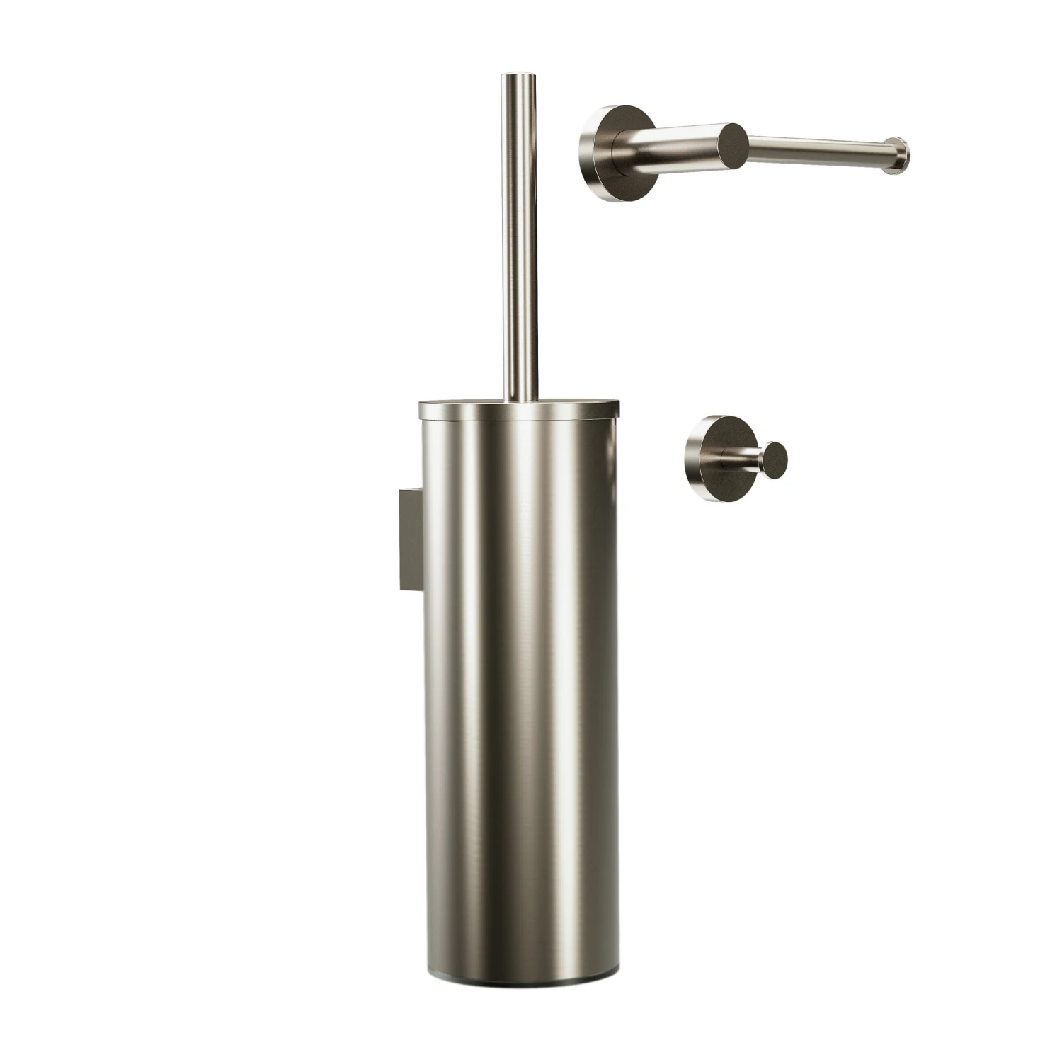 Blaufoss Harmony Wc-accessoireset Brushed CoolMetal 1 Blaufoss Harmony Wc-accessoireset Brushed CoolMetal