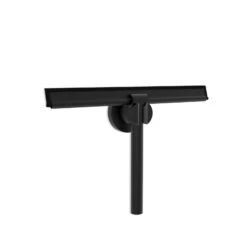 Blaufoss Douchewisser Mat Zwart Met Ophangsysteem Voor Muurbevestiging