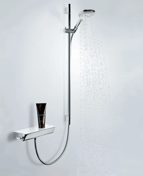 Hansgrohe Raindance Select E 120 Glijstangset ø12cm Wit/chroom 2 Hansgrohe Raindance Select E 120 Glijstangset ø12cm Wit/chroom - Afbeelding 2
