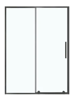 Luca Varess Morano Douche Schuifdeur 140 X 190 Cm Helder Glas Mat Zwart Profiel