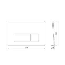 Geberit Delta 50 Bedieningspaneel Glanzend Wit Voor Geberit Duofix Inbouwreservoir -Badkamerwinkel b74255301bcf6234ef8c4ab73c5e6233ce853b4b TT Geberit DELTA50 1