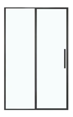 Luca Varess Morano Douche Draaideur 120 X 190 Cm Helder Glas Mat Zwart Profiel