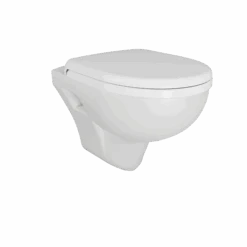 Linie Enzo Hangtoilet Mat Wit Open Spoelrand Met Luxe Wc-bril