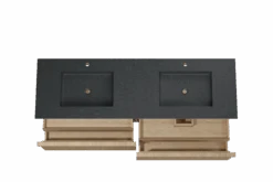 Balmani Forma Zwevend Badkamermeubel 180 X 55 Cm Natuur Eik Met Tablo Facetta Dubbele Wastafel In Graniet Graniet Zwart Verticale Symmetrische Rechte Ribbel -Badkamerwinkel bd6ecfdb1367568b3add1363df0c678cb636adaf 65708 65708 39774 to