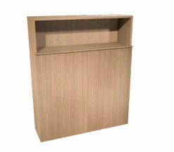 Balmani Forma Zwevende Badkamerkast Natuur Eik 100 X 30 X 120 Cm Vert. Sym. Groef