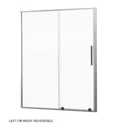 Luca Varess Morano Douchehoek Met Schuifdeur En Vaste Zijwand 160 X 80 Cm Helder Glas Glanzend Chroom Profiel - Deur