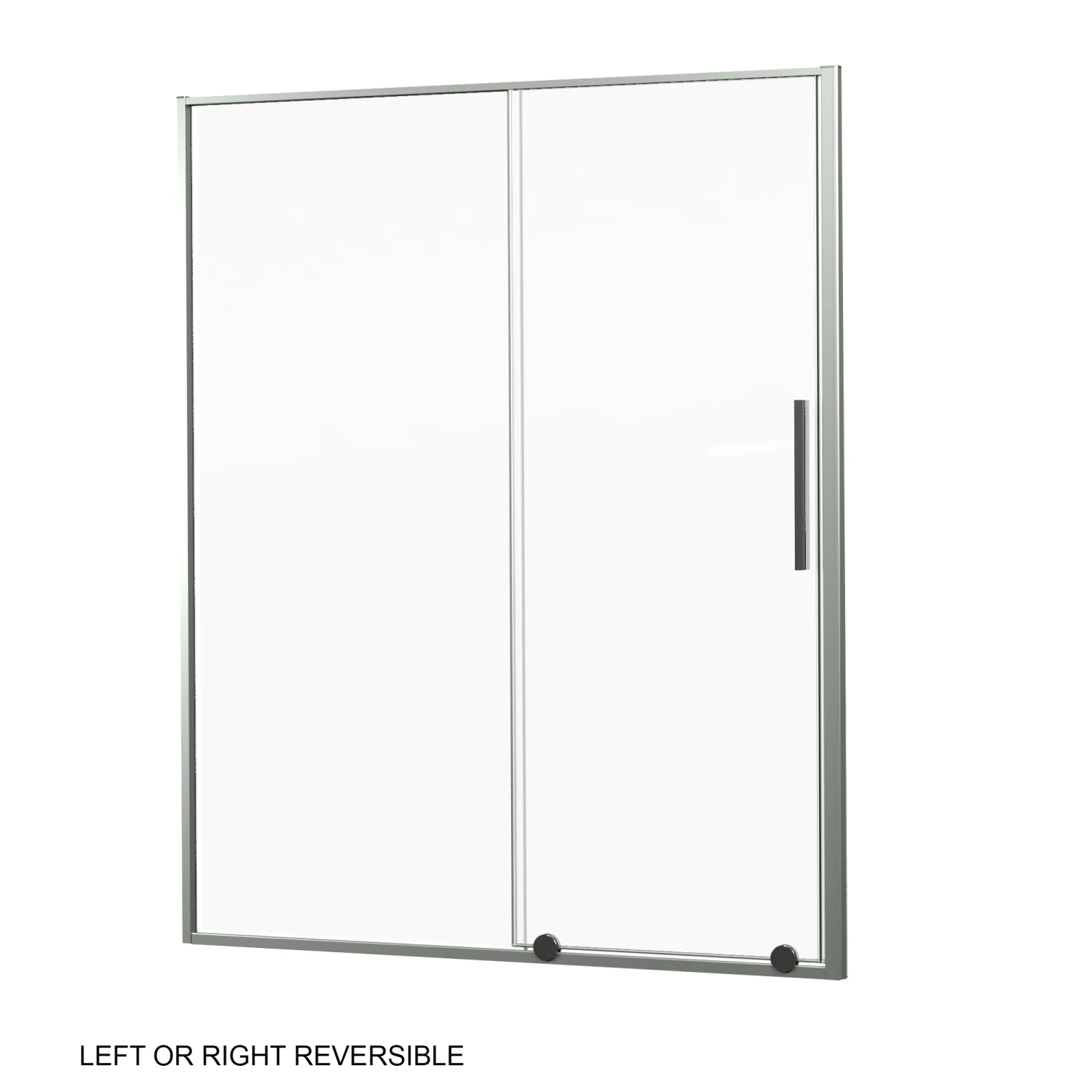 Luca Varess Morano Douchehoek Met Schuifdeur En Vaste Zijwand 160 X 80 Cm Helder Glas Glanzend Chroom Profiel - Deur 1 Luca Varess Morano Douchehoek Met Schuifdeur En Vaste Zijwand 160 X 80 Cm Helder Glas Glanzend Chroom Profiel - Deur