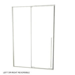 Luca Varess Stilus Douchehoek Met Schuifdeur En Vaste Zijwand 140 X 90 Cm Helder Glas Glanzend Chroom Profiel - Deur En Hardware