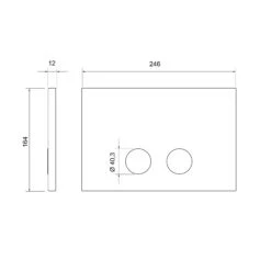 Luca Varess Presa Bedieningspaneel Glanzend Wit Voor UP320 Inbouwreservoir -Badkamerwinkel c9a861bb8727ee22b9d44bb512013dee4dd67548 86211 Presa duwplaat