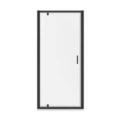 Luca Varess Vidor Douche Draaideur 90 X 190 Cm Helder Glas Mat Zwart Profiel