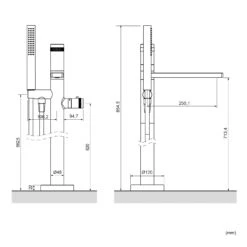 Blaufoss Sonic Vrijstaande Badkraan Thermostatisch Chroom 11 Blaufoss Sonic Vrijstaande Badkraan Thermostatisch Chroom -Badkamerwinkel cb09852f440f6c0cc9a748c255234e210887ca45 TT Blaufoss SONIC BK ST 1