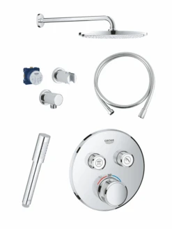 Grohe Grohtherm SmartControl Thermostatische Inbouw Regendoucheset Met Ronde Regendouchekop 31 Cm Glanzend Chroom