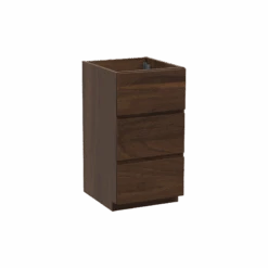 Storke Edge Staande Wastafelonderkast 45 X 52 Cm Notelaar 3 Lades