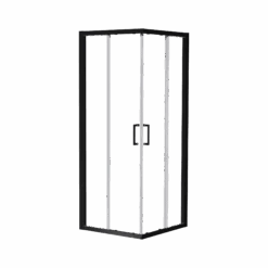 Luca Varess Talan Douche Schuifdeur 80 X 200 Cm Helder Glas Mat Zwart Profiel