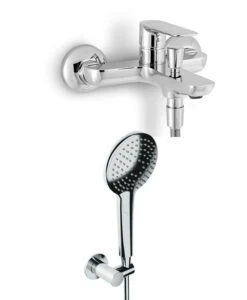 Blaufoss Arton Badmengkraan Incl Handdoucheset Glanzend Chroom