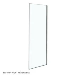 Luca Varess Nona Douchehoek Met Draaideur En 2 Vaste Zijwanden 90 X 140 Cm Helder Glas Glanzend Chroom Profiel - Zijpaneel