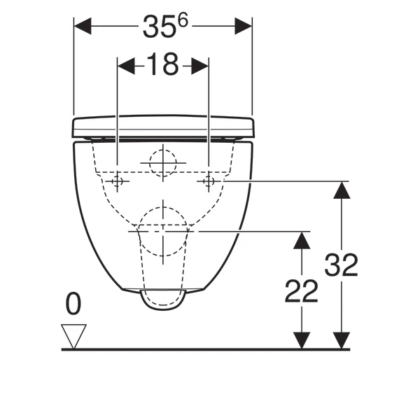 Geberit Acanto Hangtoilet Glanzend Wit Randloos 5 Geberit Acanto Hangtoilet Glanzend Wit Randloos - Afbeelding 5