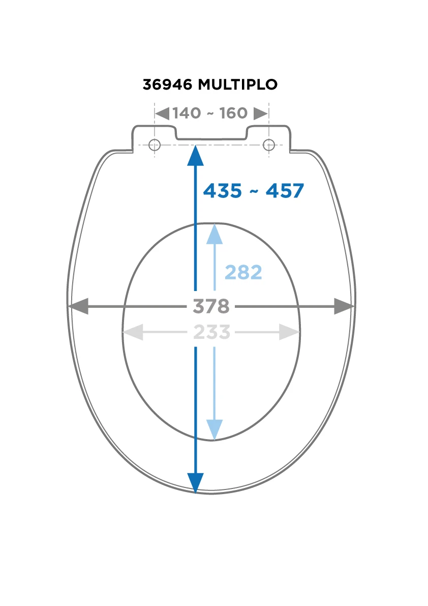 Luca Varess Multiplo Wc-bril Glanzend Wit 2 Luca Varess Multiplo Wc-bril Glanzend Wit - Afbeelding 2