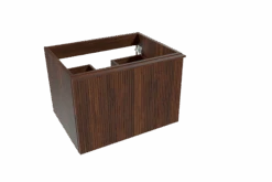 Balmani Forma Zwevende Wastafelonderkast 67,5 X 55 Cm Amerikaanse Notelaar 2 Lades Vert. Sym. Groef