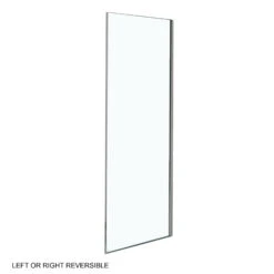 Luca Varess Morano Douchehoek Met Schuifdeur En Vaste Zijwand 80 X 120 Cm Helder Glas Glanzend Chroom Profiel - Zijpaneel