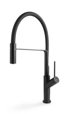 Blaufoss District Keukenkraan Met Uittrekbare Kop Mat Zwart