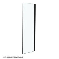 Luca Varess Morano Douchehoek Met Schuifdeur En Vaste Zijwand 140 X 80 Cm Helder Glas Mat Zwart Profiel - Zijpaneel