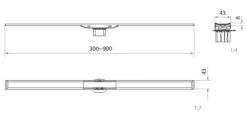 Geberit CleanLine Douchegoot 30 - 90 Cm Geborsteld Inox 19 Geberit CleanLine Douchegoot 30 - 90 Cm Geborsteld Inox -Badkamerwinkel de88875928b8c3bca9f5323b390ee71422afe9b2 63335 technische tekening01