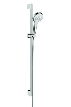 Hansgrohe Croma Select S Vario Glijstangset ø11cm 3 Functies Wit/chroom