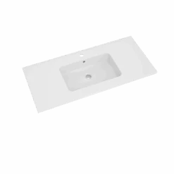 Linie Vano Enkele Wastafel Mat Composiet Marmer 100 X 46 Cm