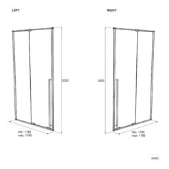 Luca Varess Stilus Douche Schuifdeur 120 X 200 Cm Helder Glas Mat Zwart Profiel -Badkamerwinkel e2952da87d4962f044d89e7985b9b0878c9f310d TT LucaVaress STILUS N LR 1200x2020 1