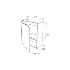 Balmani Mitra Zwevende Toiletmeubelkast 42 X 21 Cm Mat Wit -Badkamerwinkel e46284798dce452f4d3520314fed5b2372e9a213 Balmani Maestro Mitra 418x208x520