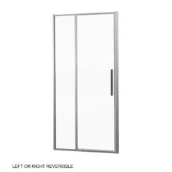 Luca Varess Morano Douchehoek Met Draaideur En 2 Vaste Zijwanden 100 X 80 Cm Helder Glas Glanzend Chroom Profiel - Deur