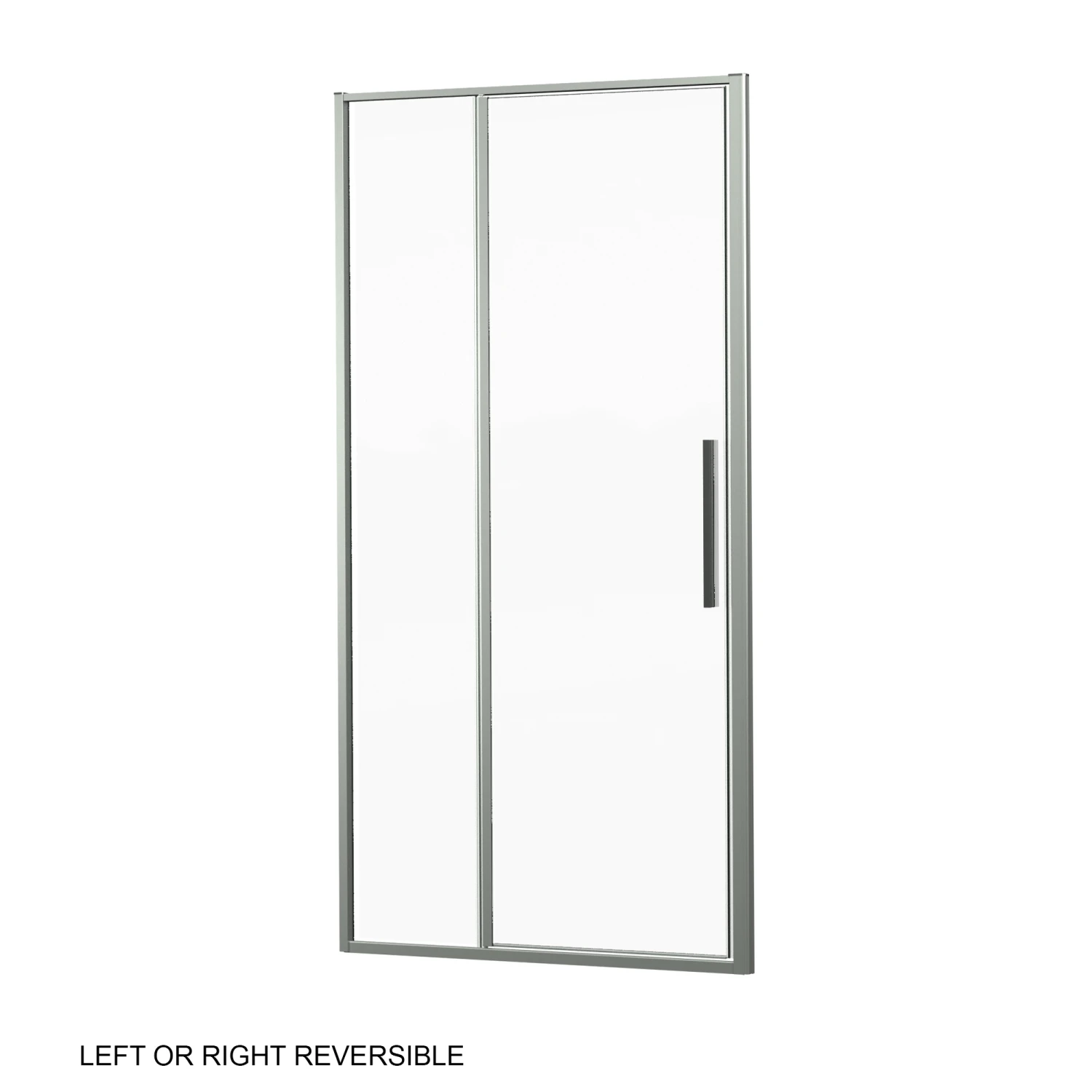 Luca Varess Morano Douchehoek Met Draaideur En 2 Vaste Zijwanden 100 X 80 Cm Helder Glas Glanzend Chroom Profiel - Deur 1 Luca Varess Morano Douchehoek Met Draaideur En 2 Vaste Zijwanden 100 X 80 Cm Helder Glas Glanzend Chroom Profiel - Deur