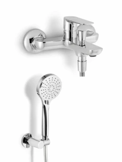 Blaufoss Arton Badmengkraan Met Douchekop Glanzend Chroom