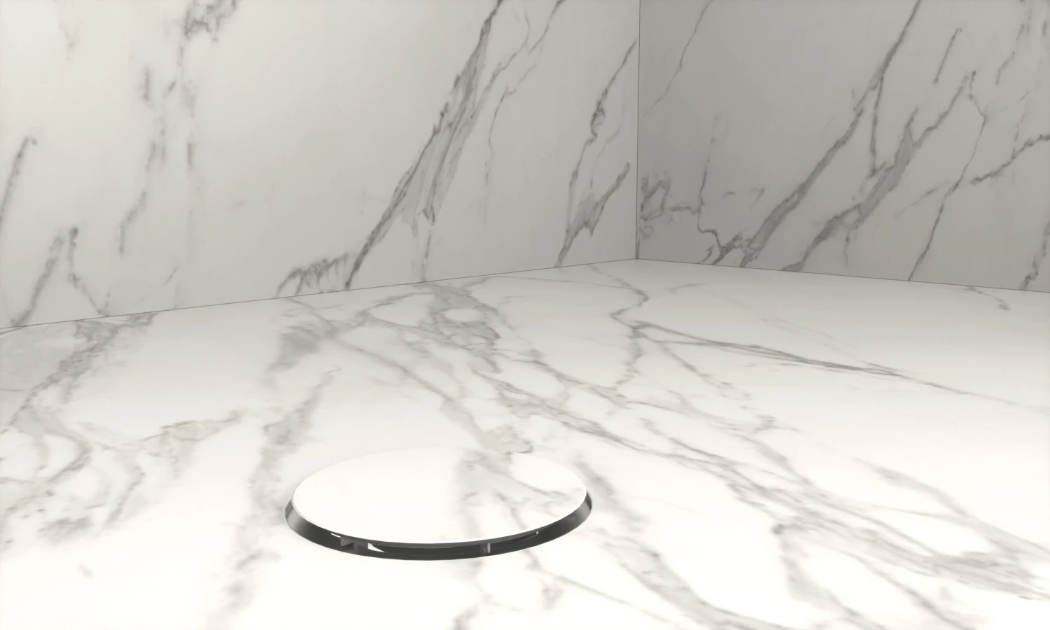 Balmani Studio Douchebak 140 X 90 Cm Keramiek Calacatta - Afbeelding 3