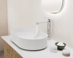 Blaufoss Bodan Verhoogde Wastafelkraan Glanzend Chroom -Badkamerwinkel eb055783d1887bf1fa613edb60764571de57b820 201528 Bodan hoog Chrome toepassing water