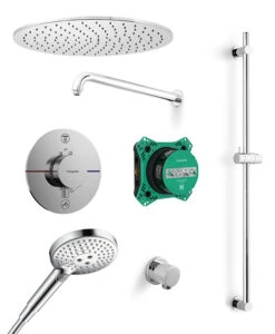 Hansgrohe Showerselect Comfort S Thermostatische Kraan Inbouw Regendoucheset Met Regendouchekop Ø40cm Glanzend Chroom