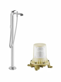 Hansgrohe Vivenis Vrijstaande Badkraan Chroom Incl. Handdoucheset