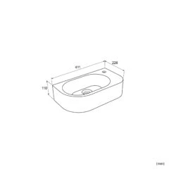 Luca Varess Rondo Handenwasser 41 X 22 Cm Mat Witte Porselein 5 Luca Varess Rondo Handenwasser 41 X 22 Cm Mat Witte Porselein -Badkamerwinkel ef92aa2de420aeca2f1da5334d9f877111f6c218 TT LucaVaress RONDO 411x226x110 1 1