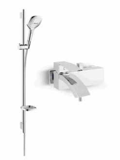 Blaufoss Miniato Opbouw Regendoucheset Mengkraan Glanzend Chroom