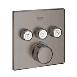 Grohe Grohtherm SmartControl Thermostatische Inbouw Regendoucheset Met Vierkante Regendouchekop 31 Cm Brushed Hard Graphite -Badkamerwinkel f192a254b87bf4b1756c2c58c448d6f995b420d6 88327 Grohe Grohtherm SmartCtrl Sqr Inbouwthermostaat 3f Brushed Hard Graphite 29126AL0