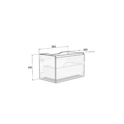 Linie Lado Zwevende Wastafelonderkast 80 X 46 Cm Beton Donkergrijs 1 Lade -Badkamerwinkel f1cb519be3fcca26bbe699cce0ab8f4e449476f5 Linie Lado 1drawer 800x480x460mm 1