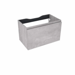 Linie Lado Zwevende Wastafelonderkast 80 X 46 Cm Beton Donkergrijs 1 Lade