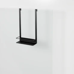 Blaufoss Tika Enkele Shampoohouder Voor Douchewand Mat Zwart