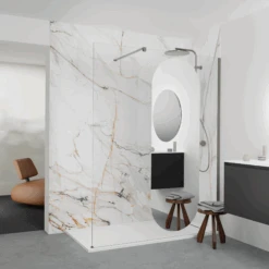 Balmani Modular Douchewand Reflex Spiegelglas Ovaal 136 X 200 Cm