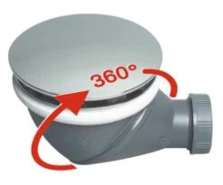 Wirquin James Douche Afvoer Ø90mm Chroom